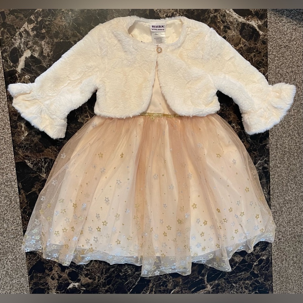 2T Girls Formal Christmas Dress